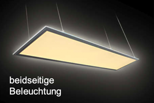 LED Panel Pendelleuchte recheckig direkt/indirekt 42W-4000K